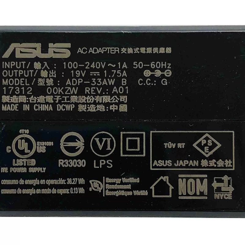 Charger asus 19V - 2.1A 33W smalpin Orginal